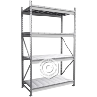 Стеллаж MS Pro Z 2000х1200х600 (4 яруса с секционным настилом)-Железная мебель