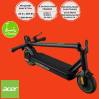 ElektroSamokat Acer E-Scooter Acer Electrical Scooter 3 Black ,top speed 25km/hr, turning lights(EMEA Retail pack)
