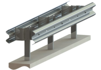 Двухсторонние дорожные ограждения Барьерного типа-METALL PROFIL