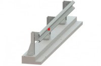 Мостовые дорожные ограждения, односторонние одноярусные-METALL PROFIL