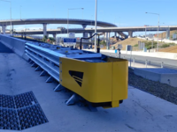 Мостовые дорожные ограждения, двусторонние, двухъярусные