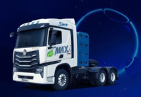 Тягач Howo-Max 460 6x4 CNG газовый на метане, AMT, ретардер (2 моста, пневмоподвеска)