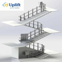 Наклонная безбарьерная подъёмная платформа GH-X