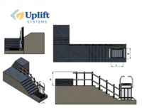 Наклонная безбарьерная подъёмная платформа GH-X