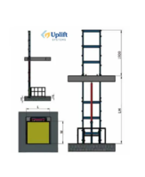 Однонаправленная (однорычажная) направляющая подъёмная платформа
