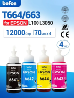 Чернила для Epson 664, комплект 4x70мл-EXCLUSIVE SERVICE SYSTEM