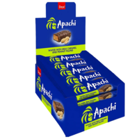 Глазированные вафельные конфеты Apachi с молочной карамелью и арахисовой начинкой