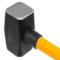 Balyoz, 5000g, zarb qilingan, TPR qoplamali shisha tolali tutqich, 880mm. Denzel