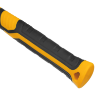 Kauchuk bolg'acha, 680 g, qora va oq, TPR qoplamali shisha tolali tutqich. Denzel