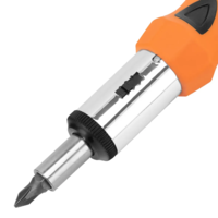 Teskari tornavida + bitlar + rozetka boshlari, 14 dona, PH + SL, CS, 2 qismli tutqich. Sparta