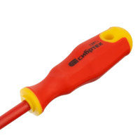 Dielektrik tornavida 1000 V gacha, SL3x75 mm, 2 pinli tutqich. Sibirtech