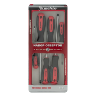 Fusion Professional tornavida to'plami, CrV, 3 komponentli sirpanishga qarshi tutqich, 6 dona Matrix