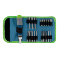 Teskari tornavida + bit, 26 dona, PH + SL + PZ + Torx + Hex, CrV, 3 qismli tutqich. Sibirtech-TRI D ALLIANCE