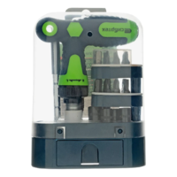 T-boshli tornavida + bit, 33 dona, PH + SL + PZ + Torx + Hex + TT, CrV, 2 qismli tutqich. Sibirtech-TRI D ALLIANCE