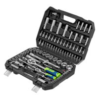 Asboblar to'plami, 1/2", 1/4", plastik quti, 94 dona. Sibirtech