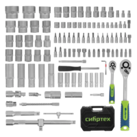 Asboblar to'plami, 1/2", 1/4", 108 dona. Sibirtech