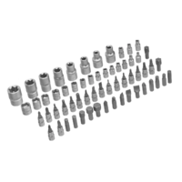 Asboblar to'plami, 1/2", 1/4", 108 dona. Sibirtech