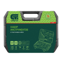 Asboblar to'plami, 1/2", 1/4", plastik quti, 76 dona. Sibirtech