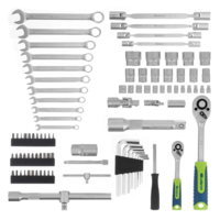 Asboblar to'plami, 1/2", 1/4", plastik quti, 89 dona. Sibirtech