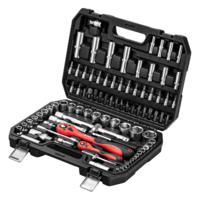 Asboblar to'plami, 1/2", 1/4", CrV, plastik quti, 94 dona. MTX