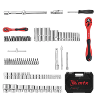 Asboblar to'plami, 1/2", 1/4", CrV, plastik quti, 94 dona. MTX