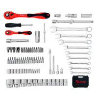 Asboblar to'plami, 1/2", 1/4", CrV, plastik quti, 82 dona. MTX