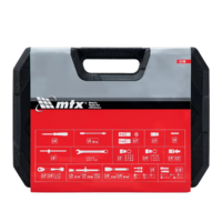 Asboblar to'plami, 1/2", 1/4", CrV, plastik quti, 82 dona. MTX