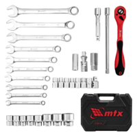 Asboblar to'plami, 1/2", CrV, plastik quti, 32 dona. MTX