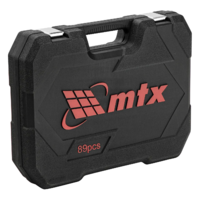 Asboblar to'plami, 1/2", 1/4", CrV, plastik quti, 89 dona. MTX-TRI D ALLIANCE