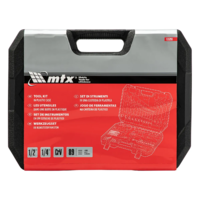 Asboblar to'plami, 1/2", 1/4", CrV, plastik quti, 89 dona. MTX