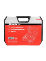 Asboblar to'plami, 1/2", 3/8", 1/4", CrV, plastik quti, 216 dona. MTX