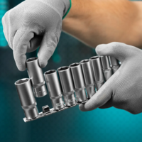 Kengaytirilgan rozetka boshlari to'plami 3/8", 6 daraja, CrV, 10 dona, 8-19 mm. Stels