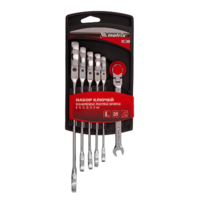 6 ta kombinatsiyalangan kalitlar to'plami, 8-17 mm, CrV. Matrix-TRI D ALLIANCE