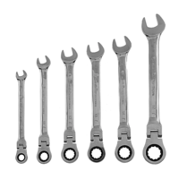 6 ta kombinatsiyalangan kalitlar to'plami, 8-17 mm, CrV. Matrix