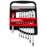 Menteşali 8 ta kombinatsiyalangan kalitlar to'plami, 8-19 mm, CrV. Matrix-TRI D ALLIANCE