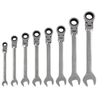 Menteşali 8 ta kombinatsiyalangan kalitlar to'plami, 8-19 mm, CrV. Matrix