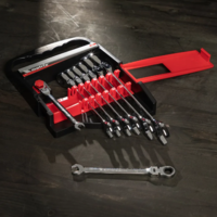 Menteşali 8 ta kombinatsiyalangan kalitlar to'plami, 8-19 mm, CrV. Matrix