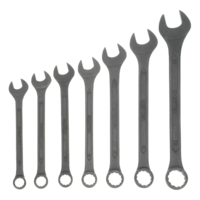 Kombinatsiyalangan kalitlar to'plami, 6-22 mm, 10 dona, CrV, fosfatlangan. Sibirtech