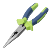 Uzun burunli pense, tekis, 180 mm, ikki komponentli tutqichlar. Sibirtech-TRI D ALLIANCE