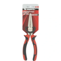 NICKEL uzun burunli pense, 180 mm, tekis, nikel bilan qoplangan, ikki komponentli tutqichlar. MTX-TRI D ALLIANCE