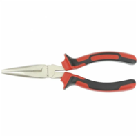 NICKEL uzun burunli pense, 180 mm, tekis, nikel bilan qoplangan, ikki komponentli tutqichlar. MTX