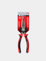 NICKEL uzun burunli pense, 200 mm, tekis, nikel bilan qoplangan, ikki komponentli tutqichlar. MTX