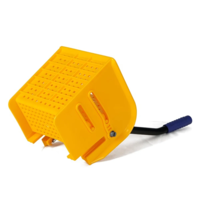 Ведро 20 л на колесиках с отжимом, желтое