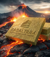 BASALTIUM, bazalt plitalari, zichligi 90 kg/m³, qalinligi 100 mm