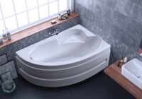 Ассиметричная ванна акриловая 100/150